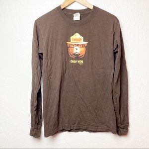 Smokey brown long sleeve tee size small